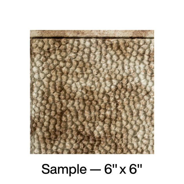 FASÄDE Hammered Decorative Vinyl Backsplash Panel in Bermuda Bronze (6X6 Inch Sample)