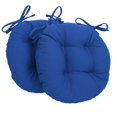 thumbnail image 1 of Coussins de Chaise Ronds Capitonnés en Sergé Uni de 16 Po (Ensemble de 2), 1 of 2