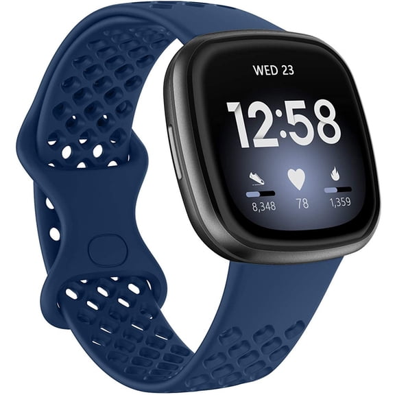 Silicone Sports Sweat Proof Solid Color Watch Band for Smartwatch Breathable Adjustable Wide Compatibility