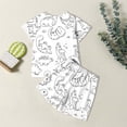 thumbnail image 4 of Girls Two Piece Sleepwear Set Cute Printed Pajamas Soft Stretchable Outfits For Everyday Comfort Outdoor Activities And Cozy Spring Summer Wear, 4 of 7