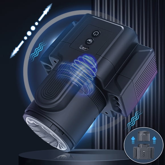 TLUDA Automatic Male Masturbator Cup with 7 Thrusting & Rotating for Stimulation,Combined Camera Electric Stroker Toy, Adult Sex Toys for Men,Red