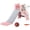 Rose, variante sur Qaba Glissoire 3 en 1 pour Tout-Petit pour l'Intérieur avec Panier de Basketball, Grimpeur, Rose
