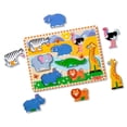 thumbnail image 4 of Melissa & Doug Safari Wooden Chunky Puzzle - 8 Pieces - FSC Certified, 4 of 6