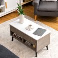 thumbnail image 3 of Costway 31.5"  Lift Top CoffeeTable ModernTable W/ Hidden Compartment&Wood Legs For Home, 3 of 10
