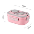 thumbnail image 2 of EGNMCR Kitchen Gadgets, Small Stainless Steel Insulated Lunch Box, Bento Box For School And Work, Outdoor Lunch Camping Portable Lunch Box, Layered, Compartmentalized Lunch Boxes （Brin lunch boxes, 2 of 7