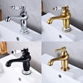 thumbnail image 3 of Baohd Copper Ceramic Basin Electroplated Modern Unfading Anti-rust Threaded Smooth Kitchen Toilet Sink Hardware Type 1 Black, 3 of 6