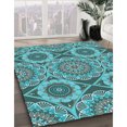 thumbnail image 3 of Ahgly Company Tapis Rectangulaire Lavable en Machine Intérieur Transitionnel Vert Profond, 6 Pieds x 9 Pieds, 3 of 7