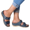 thumbnail image 2 of LSLJS Wedge Slide Slippers Women Ladies Outdoor Slippers Pearl Chain Soft Sole, 2 of 4