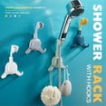 thumbnail image 3 of Rbaofujie 360 ° Shower Holder Adjustable Self Adhesive Bracket With 2 Hooks, 3 of 3