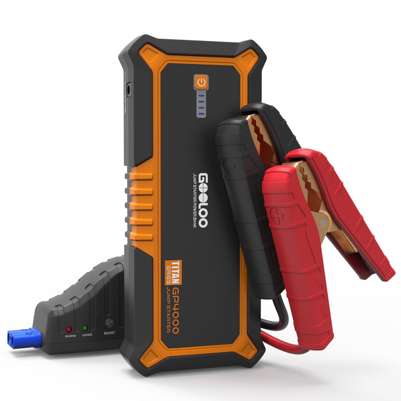 Refurbished Gooloo GP4000 Jump Starter 4000A 99.2Wh SuperSafe Car Booster Battery Pack for up to up to 10.0L Diesel Engine All Gas
