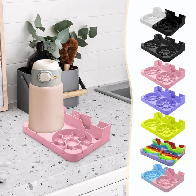 Prime Deals! Gspmoly Water Bottle Drying Rack for Accessories Silicones Multifunction Airconvection Fast Dryer Rack Tumblers Cups Mugs Prime Deals