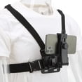 thumbnail image 3 of Chest Mount Harness Strap, Quick Release Free Hands Convenient Detachable Stand Mobile Phone Chest Strap with Phone Holder for Live Streaming, 3 of 7