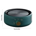 thumbnail image 3 of FHBVT Mini Electric Stove Portable, Three-Stage Adjustable Heat Knob Explosion-Proof Panel Even Heating for Boiling Simmering Frying, Compact Kitchen Countertop Hot Plate Cooking Home Dorm, 3 of 7