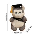 thumbnail image 3 of Graduation Hat Doll 4.7 Inch Cotton Plush Keepsake for 2025 Graduation, Soft Multicolor Decorative Souvenir, Collectible Gift for Grad Celebration, Home Table Bookshelf Decor, 1 Piece, 3 of 7