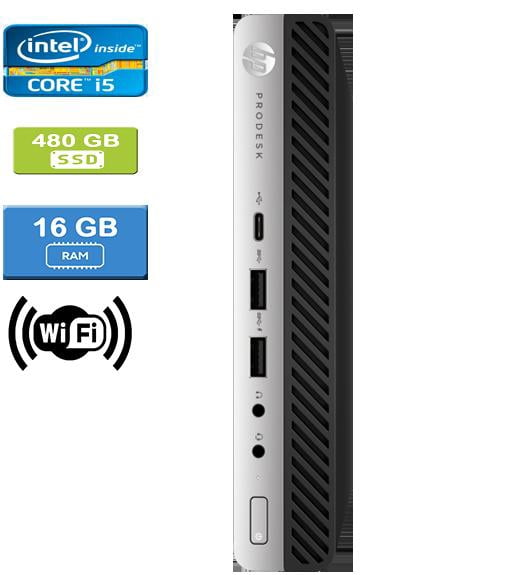 Refurbished: HP 600 G3 MINI Intel Core i5-7500T 2.70 GHz, 16GB, 480GB SSD, Win 10 Pro