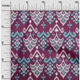 thumbnail image 1 of oneOone Georgette Viscose Fabric Damask Ikat Print Fabric BTY 42 Inch Wide, 1 of 1