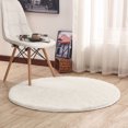 thumbnail image 4 of YAOMOBB Soft Rug for Living Room Super Soft Luxury Solid Color Round Fluffy Area Rug for Comfortable Plush Bedroom Nursery Carpeting, 4 of 6