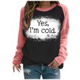 thumbnail image 2 of Chandails à Capuchon de Mode pour Femmes 2023 T-shirt Imprimé Manches Longues Blouse Col Rond Hauts Décontractés Chandail en Molleton 50 % de Rabais Liquidation Costumes Halloween/noël, 2 of 5