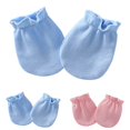 thumbnail image 2 of Baby Gloves Soft Pure Color Baby Mittens No Scratch Mittens for Newborn Baby, 2 of 10