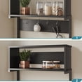thumbnail image 4 of Bestier Microwave Stand with Storage,  60" 5 Tier  Kitchen Island Bakers Rack for Kitchen, Black, 4 of 7