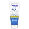 thumbnail image 1 of Coppertone Sport Face Sunscreen Lotion SPF 50, Lightweight and Water Resistant Sunscreen, 74mL, 1 of 11
