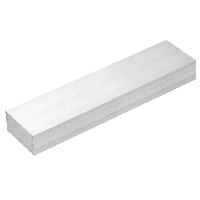 Unique Bargains Square Aluminum Flat Bar, 1 Pack 1' Thickness 2' Width 8' Length