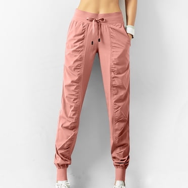RKSTN Womens Pants High Waistband Loose Running Quick Drying Casual Leggings Trousers Soft Loose Straight Leg Hiking Pants