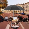 thumbnail image 4 of Mini Motorcycle Phone Umbrella - UPF 50+ Sunshade with Powerful Suction Cup, 27cm Diameter, UV/Heat Protection for Smartphones & Tablets - Cute Toy Design, Waterproof Polyester Fabric, Metal Frame, 4 of 9