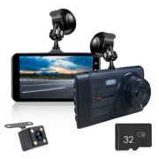 Dvkptbk Home Essentials Dash Cam 1080P for Cars 4 Inch Dashcam with Super Night Vision 170° Wide Angle Dashboard Cam Recorder Loop Recording Parking Monitor Motion Detection on Clearance