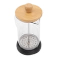 thumbnail image 1 of French Press, Heat Resistant High Borosilicate Sturdy Tea Brewer Pot  For Camping For Office Worker 600ml Bamboo Cover, 1 of 8