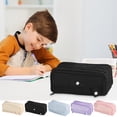 thumbnail image 1 of Tyidzon Sacs à Crayons avec Fermeture Éclair Trousse à Crayons Grande Capacité, Pochette de Trousse à Crayons Polyvalente Rangement Fournitures de Bureau, 1 of 6