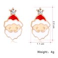 thumbnail image 2 of Boucles d'Oreilles de Noël Mignonnes Père Noël Boucles d'Oreilles Clous en Strass Boucles d'Oreilles de Noël pour Femmes, 2 of 9