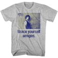 thumbnail image 1 of Bill And Ted Brace Yourself Gray Heather Adult T-Shirt 6Xl, 1 of 2