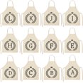 thumbnail image 4 of Wamans Cooking Apron Adjustable Bib Apron Linen Kitchen Apron-Letter Printed Cotton Linen Sleeveless Apron Kitchen Beige Clearance Items, 4 of 4