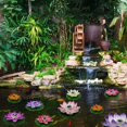 thumbnail image 3 of Solar Lamp Lotus Light EVA Pool Landscape Flower Floating Outdoor Decoration Night Pond LED Wishing Garden Decor, 3 of 5