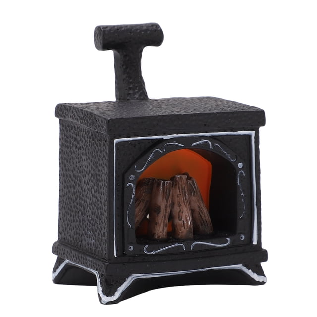LED Fireplace Lantern,Miniature Fireplace Statue with Miniature Fireplace Decor Miniature Statue True to Its Promise