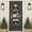 Black#3, variant on 2025 Happy Year The Themed Paper Door Pendant Decorations 2 Pack with 10m Ribbons & Hanging Accessories Indoor/Outdoor Party Scene Flat Hanging Ornaments