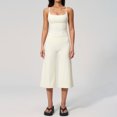 thumbnail image 1 of PISONIC Womens Workout Sets Two Piece Spaghetti Straps Tank Top Matching Wide Leg Capri Pants Gym Work Pilates Outfits, 1 of 7