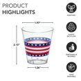 thumbnail image 4 of Verres à Shooter en Plastique Rigide Imprimés de 2 Onces, 40 Unités, Étoiles et Rayures, 4 of 4