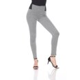 thumbnail image 2 of White Mark Pantalon Ajusté Jacquard pour Femmes, 2 of 5