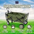 thumbnail image 2 of MacSports Chariot Utilitaire Pliable pour Jardin et Camping, Vert, 2 of 8