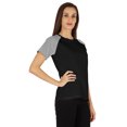 thumbnail image 2 of Inkmeso Womens Raglan Short Sleeve T-Shirt Regular Fit Casual Solid Basic Tee T-Shirts, 2 of 7