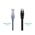 thumbnail image 2 of Monoprice Cat6A Patch Ethernet Cable - 3 Pieds - Noir UTP, 30AWG, 10G, Cuivre Pur Nu, RJ45 Sans Accroc, pour Câble de Réseau Informatique, LAN, Modem, Routeur - SlimRun Series, 2 of 2