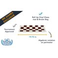 thumbnail image 2 of Ensemble Complet d'Échecs de Tournoi - Pièces en Plastique - Plateau Enroulable - Sac en Toile, 2 of 8