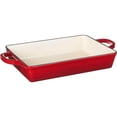 thumbnail image 1 of Crock Pot Artisan 13 Inch Enameled Cast Iron Lasagna Pan, Scarlet Red, 1 of 2