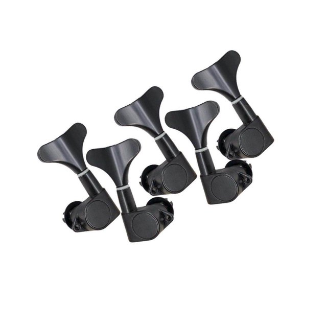 Corde Tuning Peg Tuner Scellé Accs Chaîne Tuning Machine Tête Bouton 2R3L Machines Têtes pour Partie Basse Noir 2R3L