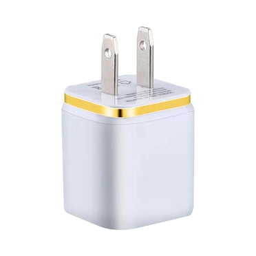 Renjiang Chargeur Mural USB, Chargeur Cube Boîtier de Charge 2 Ports 2,1 A/5 V Chargeur de Voyage pour la Maison Prise Adaptateur d'Alimentation USB Base de Station de Charge