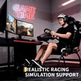 thumbnail image 3 of BeesClover Racing Wheel Stand, Foldable Simulator Cockpit for Logitech G923/G920/G29 & Thrustmaster, Adjustable Steering Wheel & Pedal Mount, Compatible with Fanatec, Hori, 3 of 7