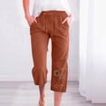 thumbnail image 5 of Pantalons Larges pour Femmes Mode Pantalons Décontractés Imprimés Élastiques Amples Pantalons Droits Larges avec Poche Pantalons Larges pour Femmes Pantalons Droits pour Femmes, 5 of 5