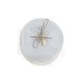 thumbnail image 4 of 4Pc White Marble Round Coaster W/ Deer Head Brass Inlay (4X4"), 4 of 4